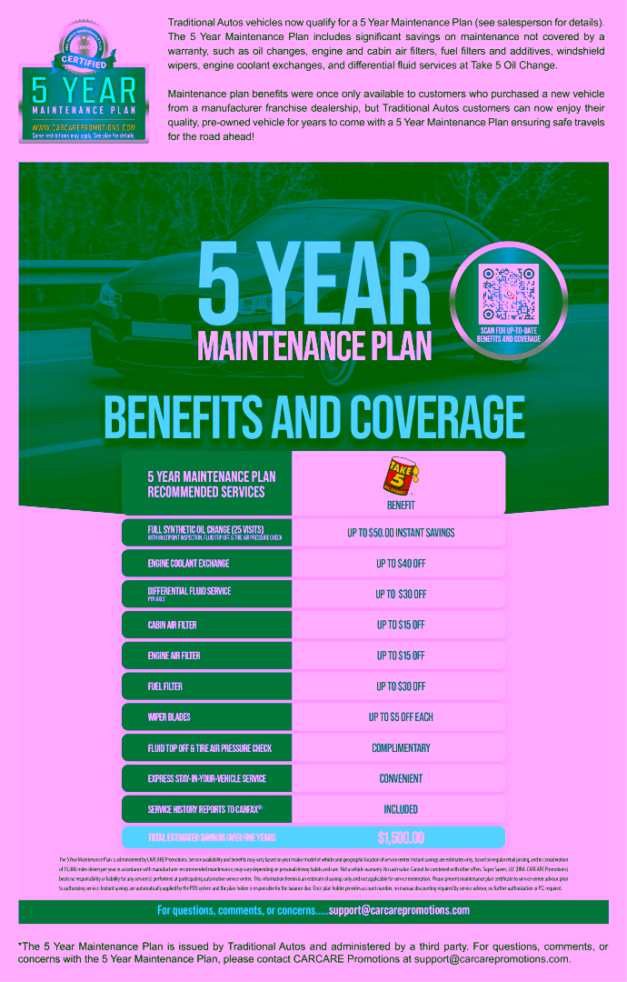 Traditional Autos benefits and coverage overview